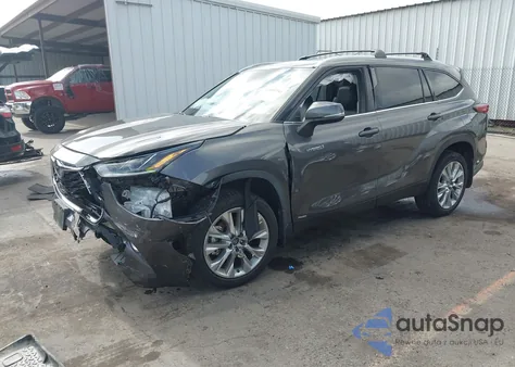 2021 Toyota Highlander Hybrid Limited z USA, uszkodzony, nr VIN 5TDXBRCHXMS536715